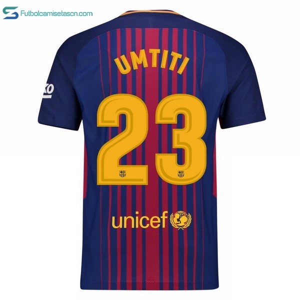 Camiseta Barcelona 1ª Umtiti 2017/18